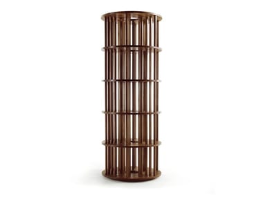 PILLAR - Open freestanding solid wood bookcase (Request Info).