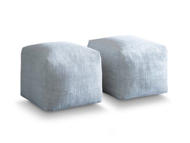 PIXEL - Square fabric pouf with removable lining (Request Info).