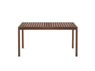 PLAZA - Rectangular teak garden table (Request Info).