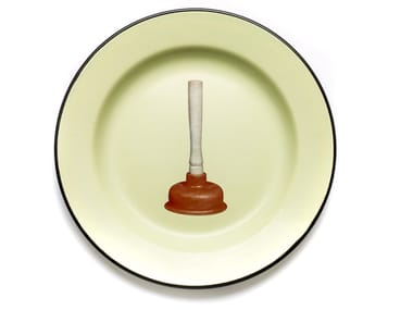 PLUNGER - Enamelled metal plate (Request Info).