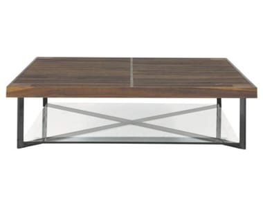 PONTON - Low square walnut coffee table (Request Info).