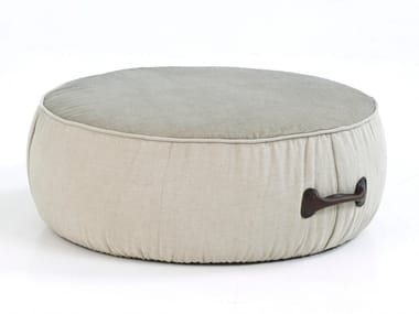 CHUBBY CHIC - Round fabric pouf with removable lining (Request Info).