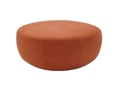 PRADO - Round fabric pouf (Request Info).