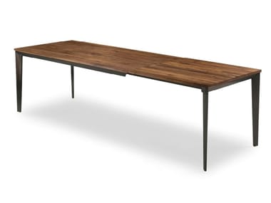 PRIME WOOD EXTENDIBLE - Extending rectangular solid wood table (Request Info).