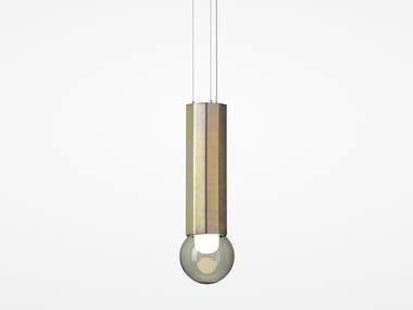PRISMA SINGLE - LED blown glass and metal pendant lamp (Request Info).