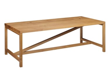 PLATZ - Rectangular wooden table (Request Info).