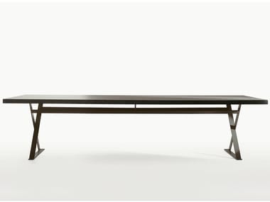MAX - Rectangular steel and wood table (Request Info).