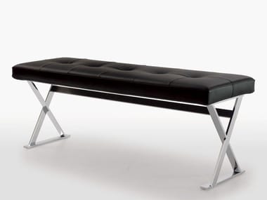 PATHOS - Upholstered leather bench (Request Info).