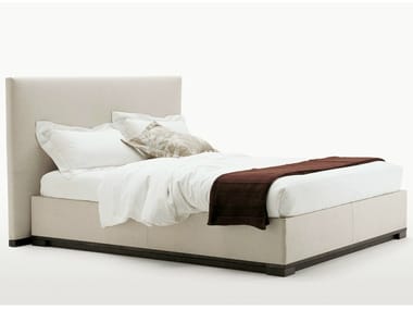 BAUCI - Fabric storage bed with upholstered headboard (Request Info).