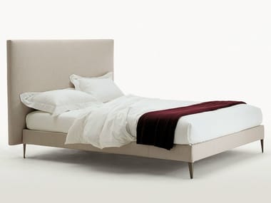 FILEMONE - Fabric double bed with high headboard (Request Info).