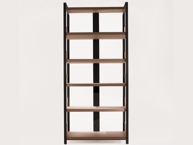 ERACLE - Open solid wood bookcase (Request Info).
