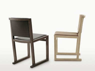 MUSA - Sled base solid wood chair (Request Info).