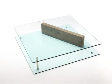 PLANE - Glass coffee table (Request Info).
