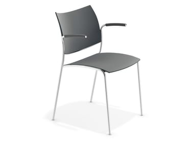 COBRA - Plastic chair with armrests (Request Info).