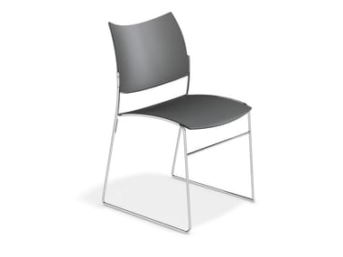 CURVY - Sled base plastic chair (Request Info).
