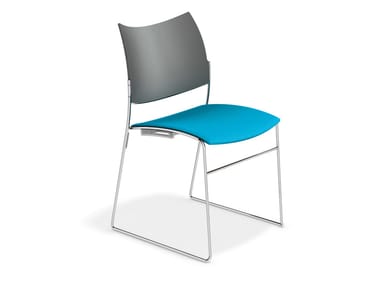 CURVY - Sled base stackable training chair (Request Info).