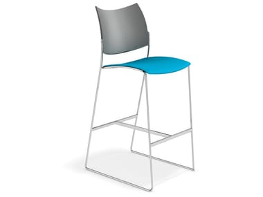 CURVY BARSTOOL - Sled base chair (Request Info).