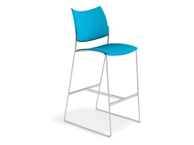 CURVY BARSTOOL - Fabric chair (Request Info).
