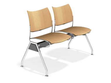 CURVY TRAVERSE - Wooden beam seating (Request Info).