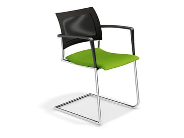 FENIKS II - Cantilever chair with armrests (Request Info).
