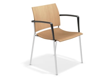 FENIKS XL - Wooden chair with armrests (Request Info).