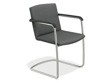LEON - Cantilever chair with armrests (Request Info).