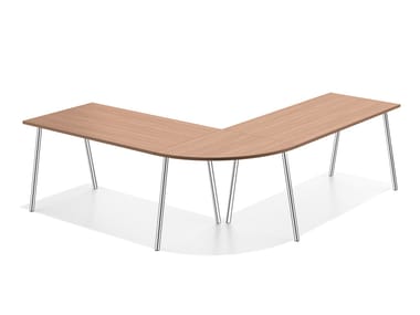 LACROSSE III - Modular wooden meeting table (Request Info).