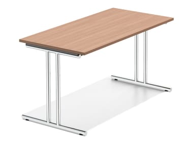 LACROSSE IV - Rectangular wooden bench desk (Request Info).