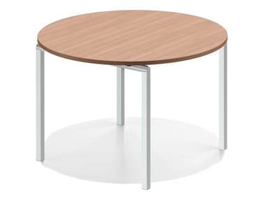 LACROSSE V - Round wooden meeting table (Request Info).