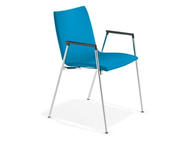 LYNX II - Fabric chair with armrests (Request Info).