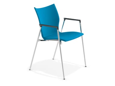 LYNX III - Fabric chair with armrests (Request Info).