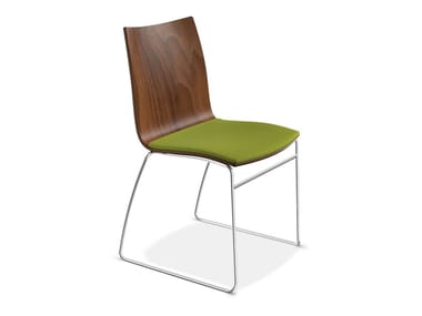 ONYX I - Sled base wooden chair (Request Info).
