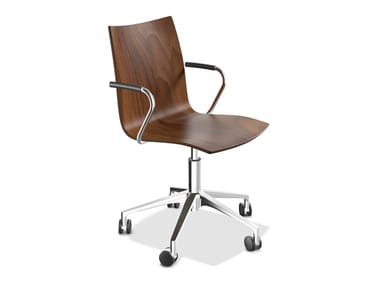 ONYX IV - Wooden chair with armrests (Request Info).