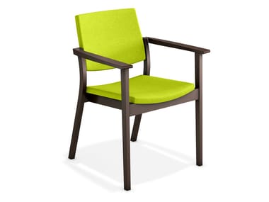 SINA - Upholstered chair with armrests (Request Info).