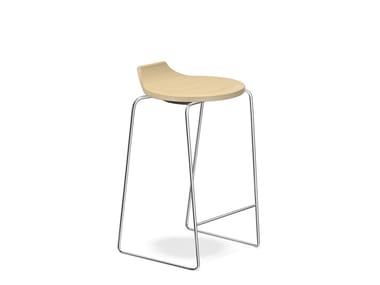 RAVELLE I - Low wooden stool (Request Info).