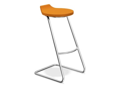 RAVELLE II - Cantilever fabric stool (Request Info).