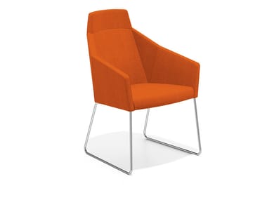 PARKER III - Sled base easy chair high-back (Request Info).