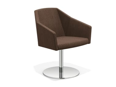 PARKER V - Swivel trestle-based easy chair (Request Info).