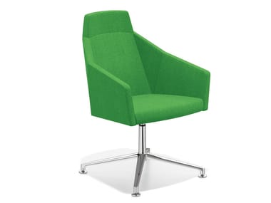 PARKER VI - Easy chair with 4-spoke base high-back (Request Info).
