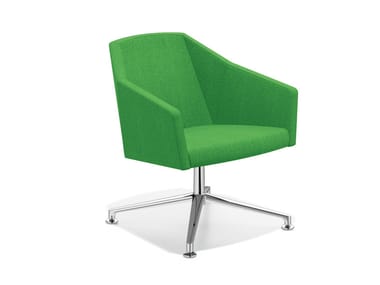 PARKER VI - Swivel easy chair with 4-spoke base (Request Info).