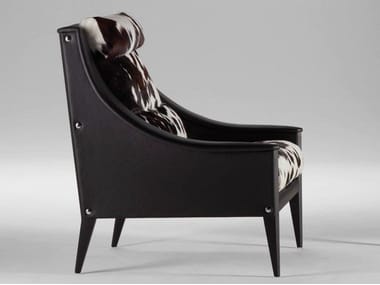 DEZZA - Horse hide armchair with armrests (Request Info).
