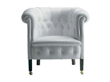FUMOIR - Tufted armchair.