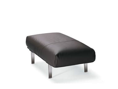 JOHN-JOHN - Leather footstool (Request Info).