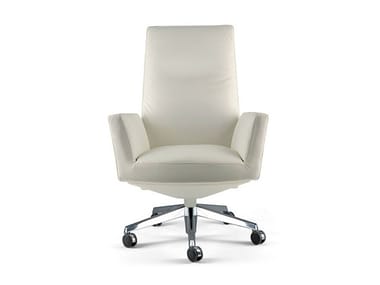 CHANCELLOR - Recliner leather executive chair with 5-spoke base with castors (Request Info).