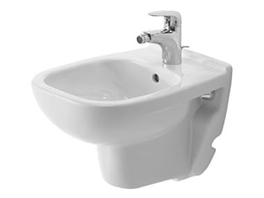 D-CODE - Compact wall-hung ceramic bidet by Duravit