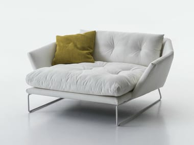 NEW YORK SUITE - Upholstered fabric lounge chair with armrests (Request Info).