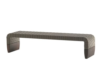 BRERA - Tanned leather bench (Request Info).