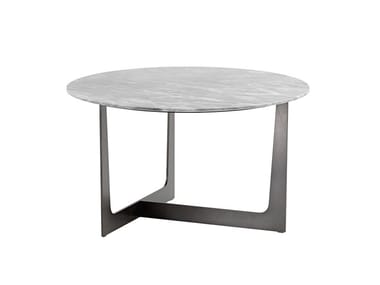 ILARY - Round marble coffee table (Request Info).