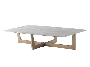 ILARY - Rectangular marble coffee table (Request Info).