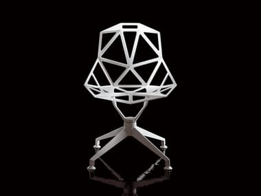 CHAIR ONE 4STAR - Trestle-based die cast aluminium chair (Request Info).